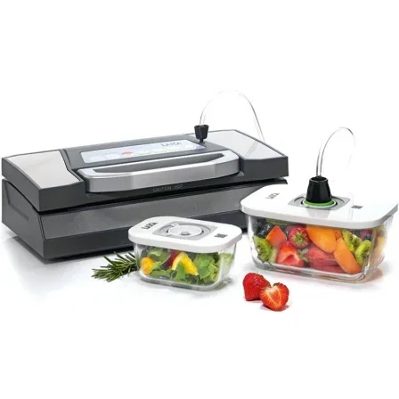 Laica VT33060 Pack 2 Recipientes Cristal al Vacío 0.5L y 1.5L